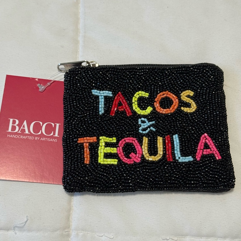 Bacci Beaded Tacos & Tequila Pouch